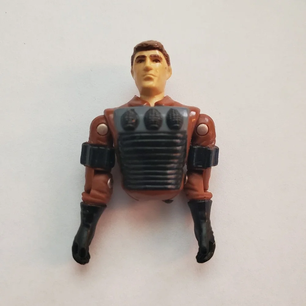 Vintage Military Action Figure Parts Brown Soldier 3.75 Inch For Repair TLC RARE